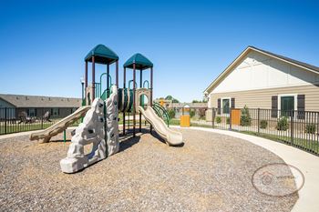 Playground with soft surface